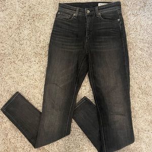 rag & bone: size 25 high-rise skinny